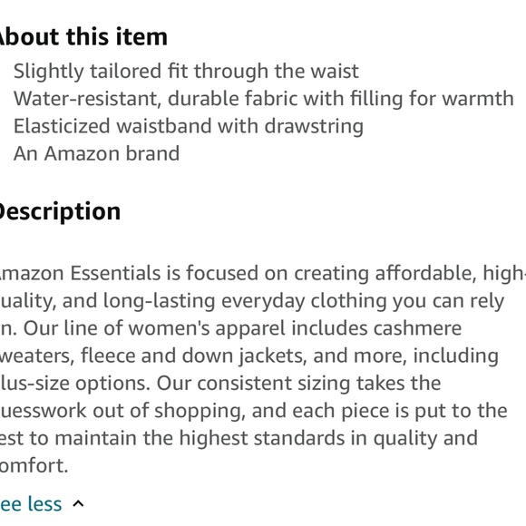 Amazon Essentials pink puffer jacket - Picture 5 of 8